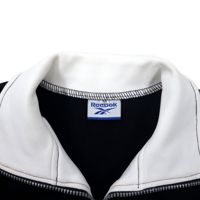 Reebok 90年代 トラックジャケット ジャージ M ホワイト ブラック ベクターロゴ刺繍 未使用品 | Vintage.City 古着屋、古着コーデ情報を発信