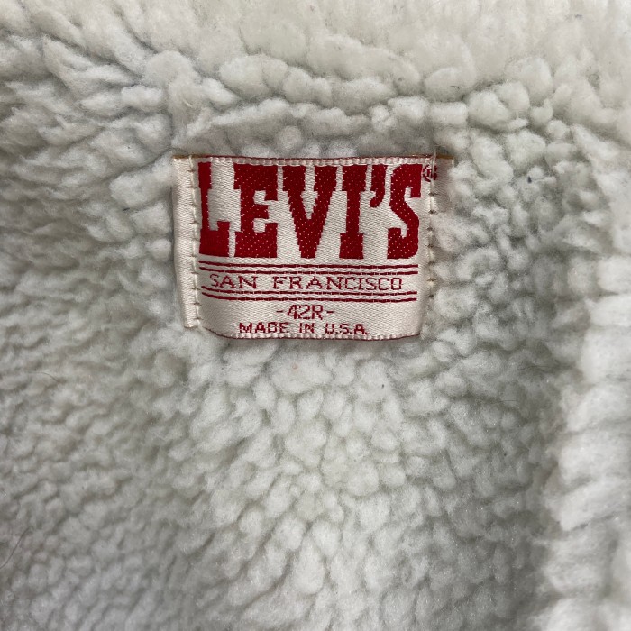 90s USA製　Levi's 70608 ボアデニムジャケット　真紺　42 | Vintage.City 古着屋、古着コーデ情報を発信