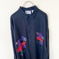 “DeadStock” 80s〜90s GOOUCH シルク　シャツ　長袖 | Vintage.City 古着屋、古着コーデ情報を発信