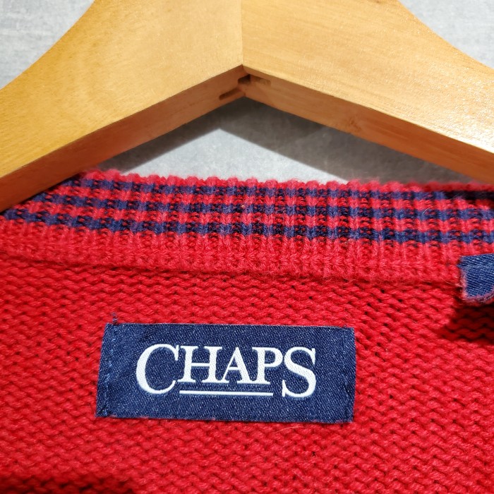chaps チャップス 刺繍ロゴワッペンニットセーター ストリート古着 knit | Vintage.City 빈티지숍, 빈티지 코디 정보