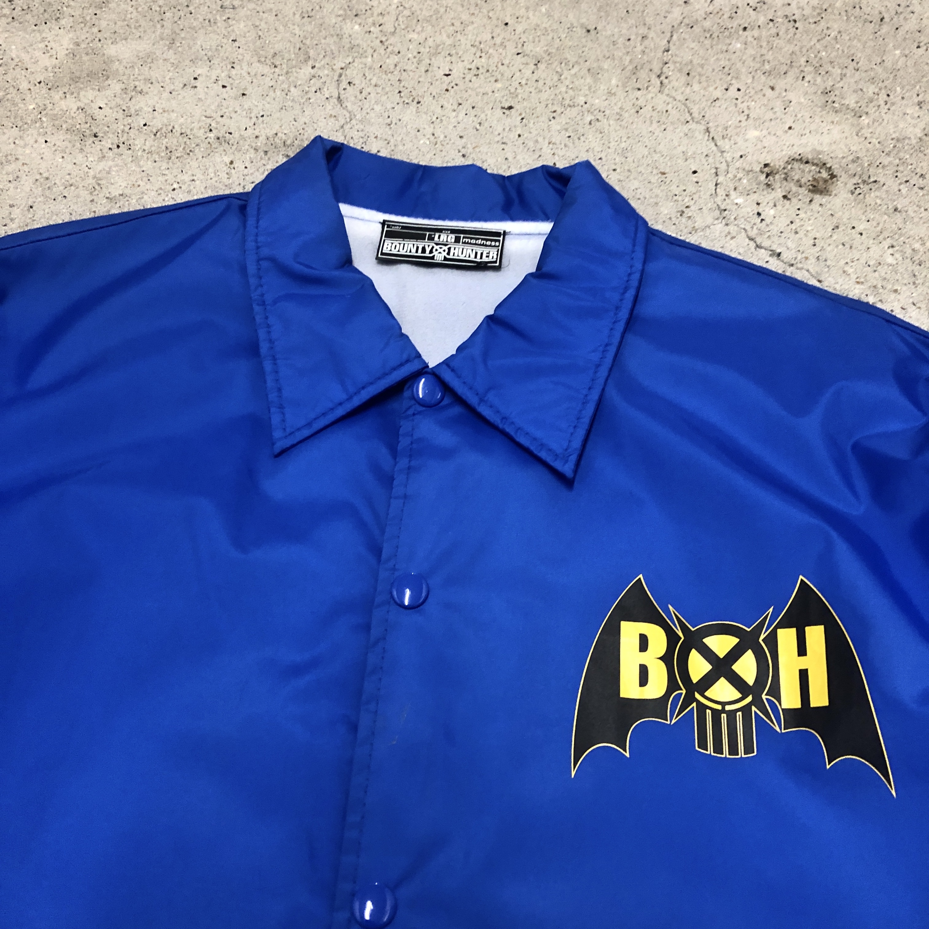 BOUNTY HUNTER/Logo print Coaches Jacket/M/ロゴプリントコーチ