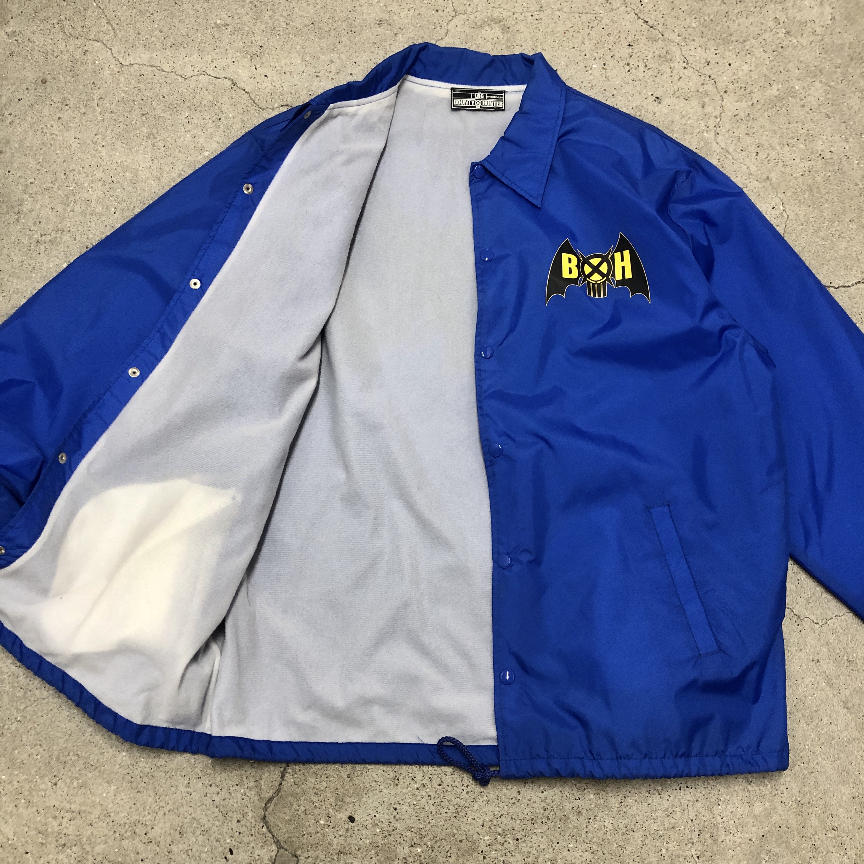 BOUNTY HUNTER/Logo print Coaches Jacket/M/ロゴプリントコーチ