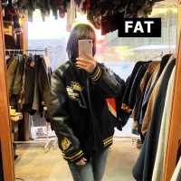 FAT スタジャン サイズスキニー ブラック レザージャケット フルジップ 6420 | Vintage.City 古着屋、古着コーデ情報を発信