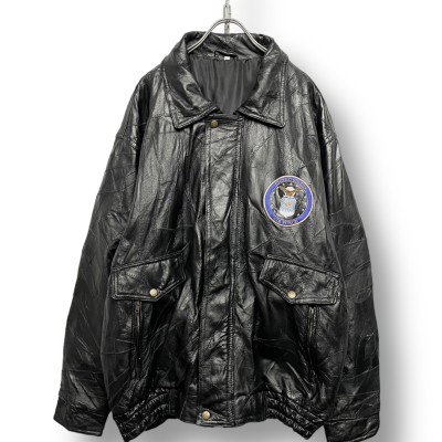 “USAF” A-2 Type Patchwork Leather Jacket | Vintage.City 古着屋、古着コーデ情報を発信