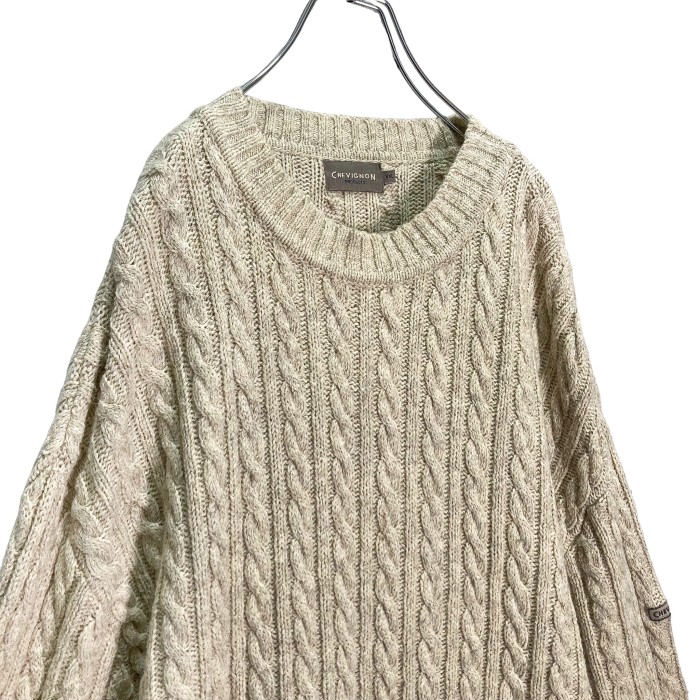 90s CHEVIGNON Alan knit wool sweater | Vintage.City 古着屋、古着コーデ情報を発信
