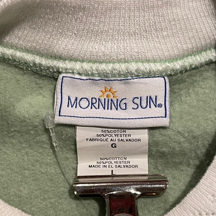 MORNING SUN モーニングサン　アニマル　鳥　プリント　スウェットシャツ　二重襟　C583 | Vintage.City 古着屋、古着コーデ情報を発信