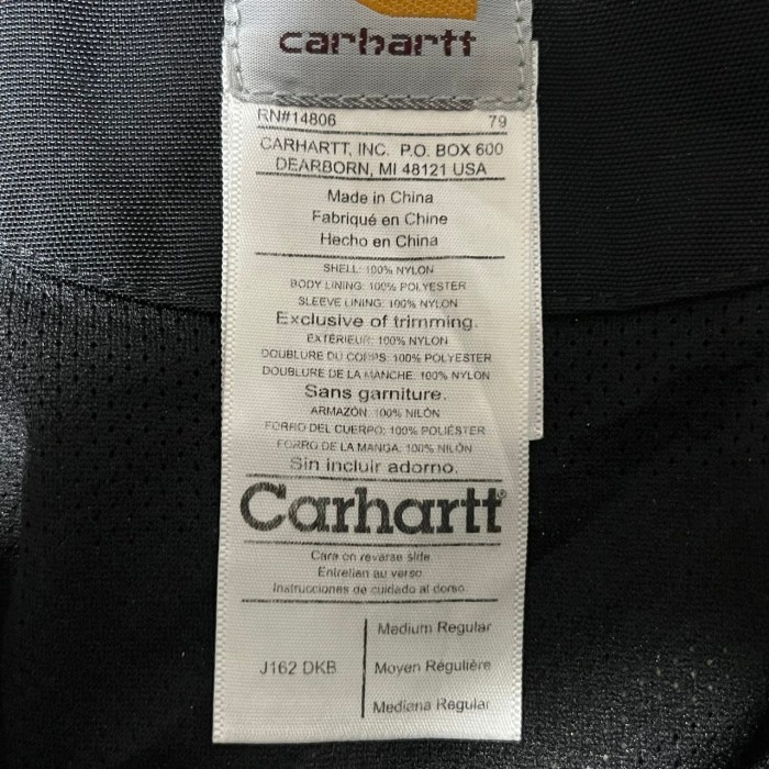 carhartt カーハート マウンテンパーカー 刺繍ロゴ 企業ロゴ バック