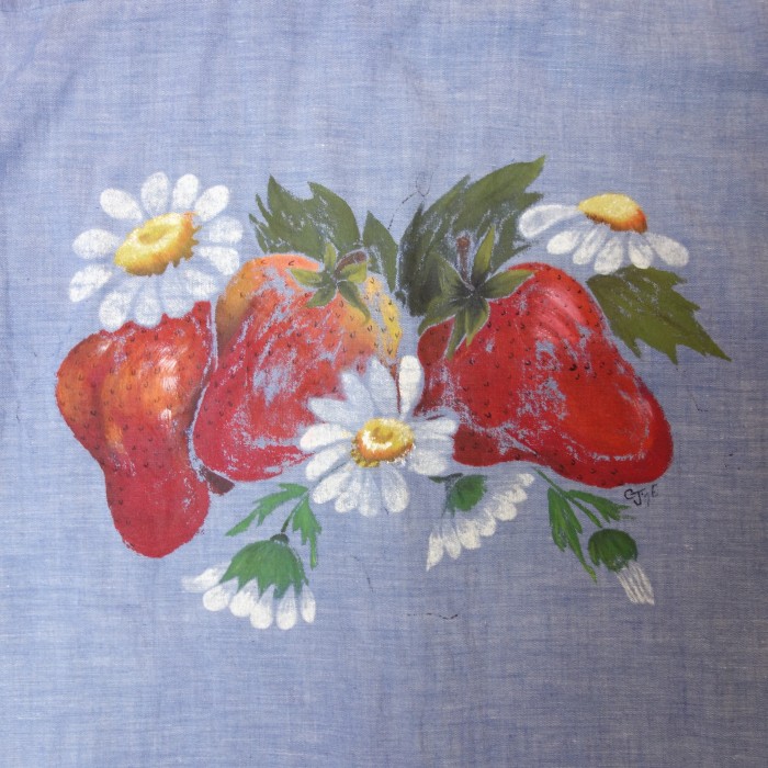 70's BIG MAC JC Penny Chambray Shirt  Art Paint Design  Strawberry ビッグマック シャンブレーシャツ イチゴ アート プリントデザイン | Vintage.City 古着屋、古着コーデ情報を発信