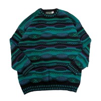 1990's campus / 3D knit ニットセーター #D612 | Vintage.City 古着屋、古着コーデ情報を発信
