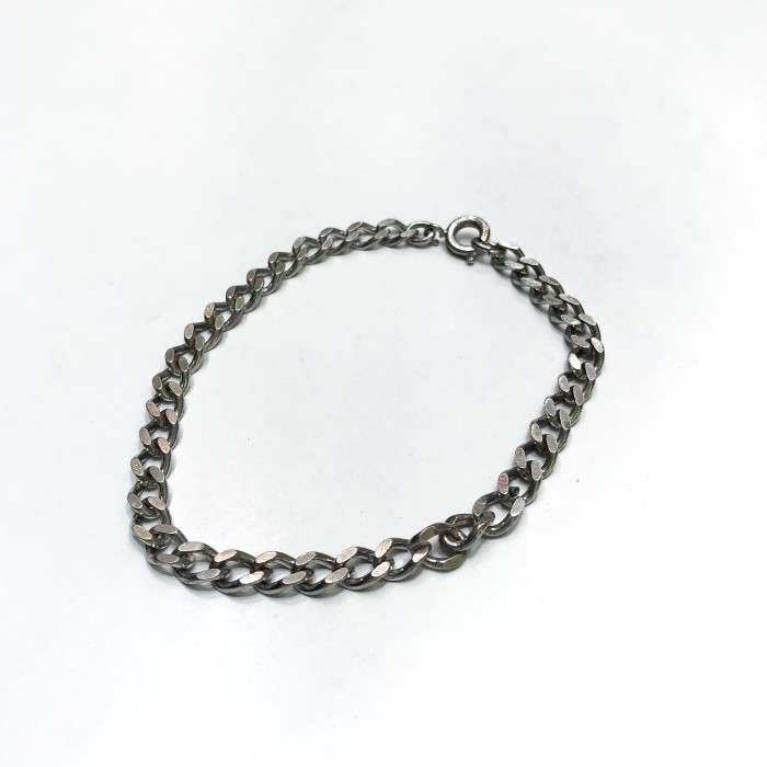 Vintage Sterling silver curb chain bracelet | Vintage.City 古着屋、古着コーデ情報を発信