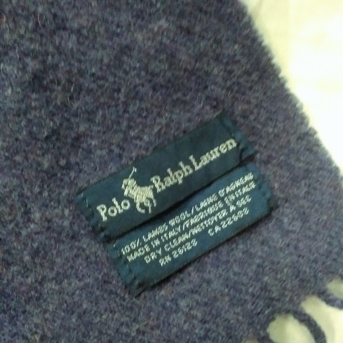 イタリー製ラルフローレン Polo Ralph Laurenウールマフラー | Vintage.City 빈티지숍, 빈티지 코디 정보