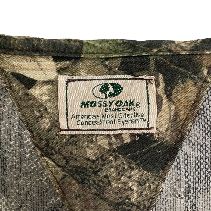 90-00s MOSSY OAK real tree pattern mesh vest | Vintage.City 빈티지숍, 빈티지 코디 정보