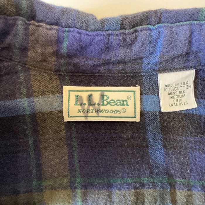 【L.L.Bean】80-90’s FLANNEL B.D SHRT sizeM MADE IN U.S.A. | Vintage.City 古着屋、古着コーデ情報を発信