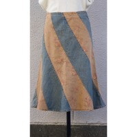LAURA ASHREY / skirt #1548 ローラアシュレイ スカート デニム 花柄 M | Vintage.City 빈티지숍, 빈티지 코디 정보
