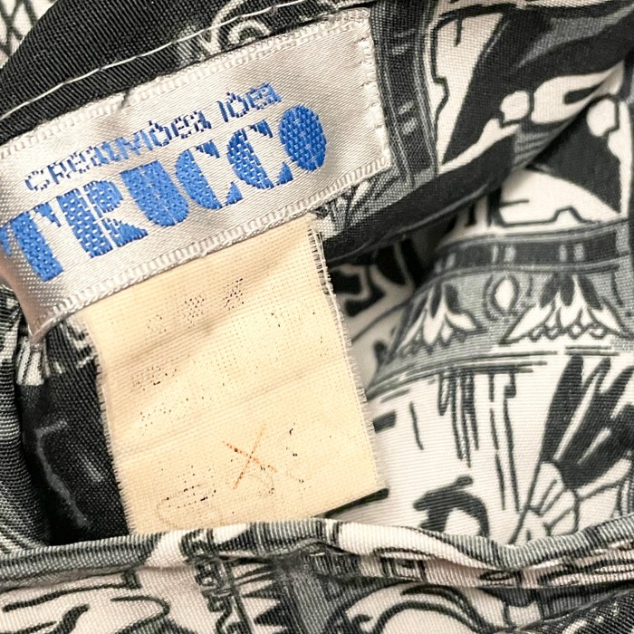 TRUCCO エジプトファラオ柄リバーシブルナイロンジャケット グレー Fサイズ | Vintage.City 古着屋、古着コーデ情報を発信