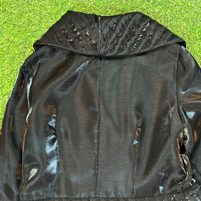 【Lady's】90s ブラック デザイン ジャケット / Made In USA Vintage ヴィンテージ 古着 ジャンパー アウター 黒１ | Vintage.City 古着屋、古着コーデ情報を発信