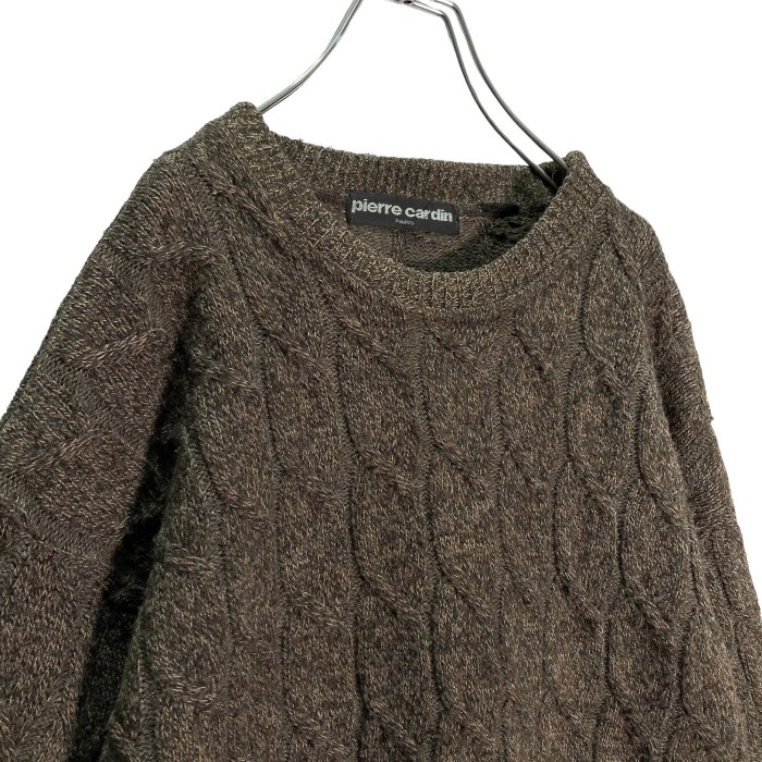 90s pierre cardin melange wool cable knit sweater | Vintage.City Vintage Shops, Vintage Fashion Trends