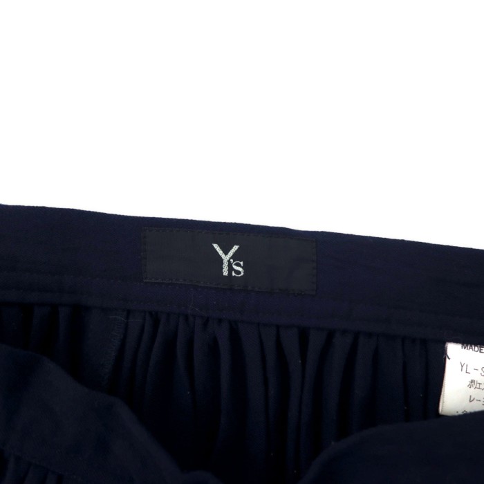 Y's プリーツ スカート S ネイビー ポリエステル レーヨン YL-S18-601 日本製 | Vintage.City 古着屋、古着コーデ情報を発信