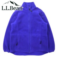 L.L.Bean フルジップ フリースジャケット L ブルー ポリエステル ドローコード ワンポイントロゴ刺繍 | Vintage.City 古着屋、古着コーデ情報を発信