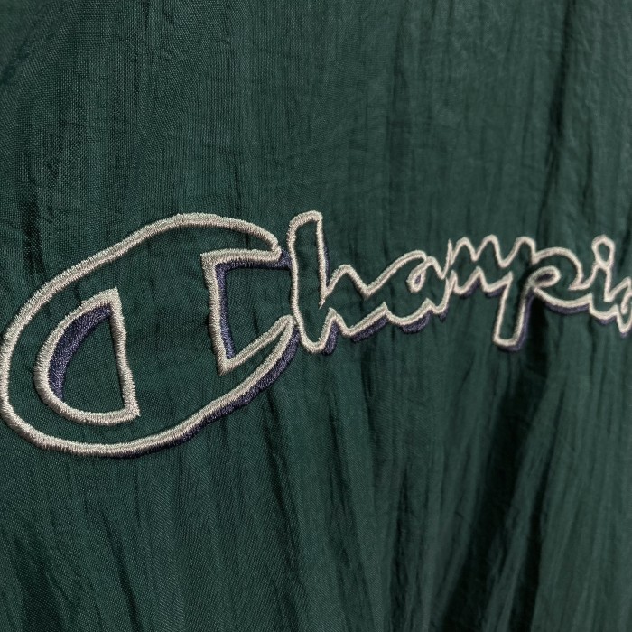 90s Champion logo embroidered nylon pullover | Vintage.City 古着屋、古着コーデ情報を発信