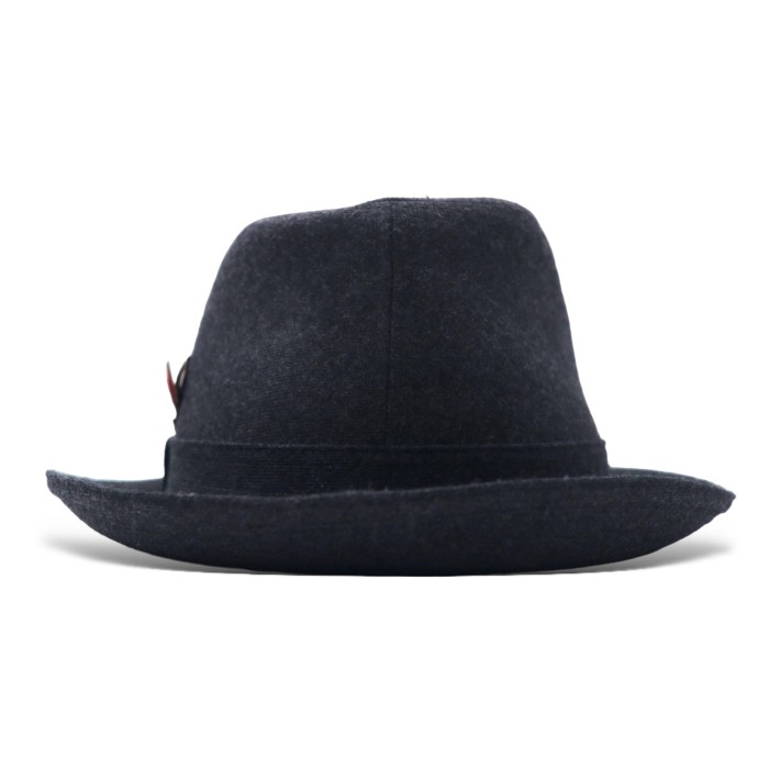 Borsalino 中折れ ハット 帽子 55cm グレー ウール 日本製 | Vintage.City