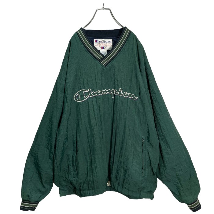 90s Champion logo embroidered nylon pullover | Vintage.City 빈티지숍, 빈티지 코디 정보