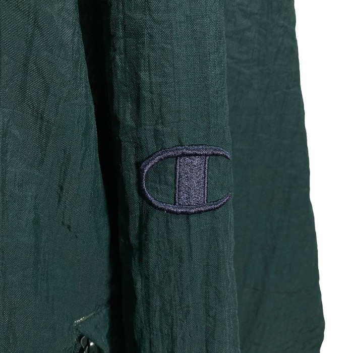 90s Champion logo embroidered nylon pullover | Vintage.City 古着屋、古着コーデ情報を発信