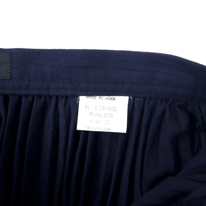 Y's プリーツ スカート S ネイビー ポリエステル レーヨン YL-S18-601 日本製 | Vintage.City 古着屋、古着コーデ情報を発信