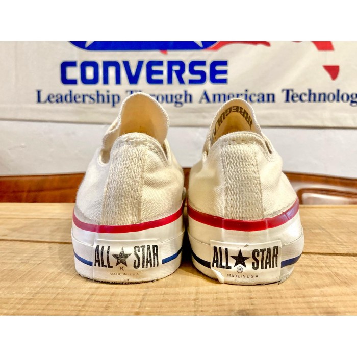 converse（コンバース） ALL STAR （オールスター）生成り 8 26.5cm 80s USA あて布 サイドステッチ | Vintage.City 古着屋、古着コーデ情報を発信