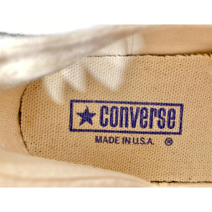 converse（コンバース） ALL STAR （オールスター）生成り 8 26.5cm 80s USA あて布 サイドステッチ | Vintage.City 古着屋、古着コーデ情報を発信