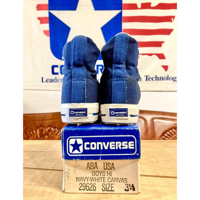 converse（コンバース） ABA HI ネイビー 3.5 22.5cm 70s USA 青箱 | Vintage.City 古着屋、古着コーデ情報を発信