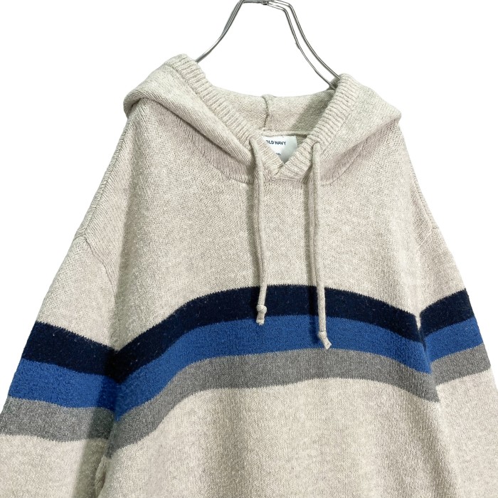 OLD NAVY 00's bigsized design knit hoodie | Vintage.City 빈티지숍, 빈티지 코디 정보