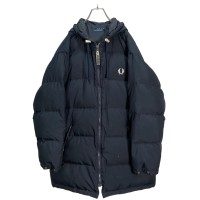 90s FRED PERRY hooded long down jacket | Vintage.City 古着屋、古着コーデ情報を発信