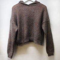 MOHAIR MIX SHORT LENGTH　KNIT HOODIE LADY'S S | Vintage.City 古着屋、古着コーデ情報を発信