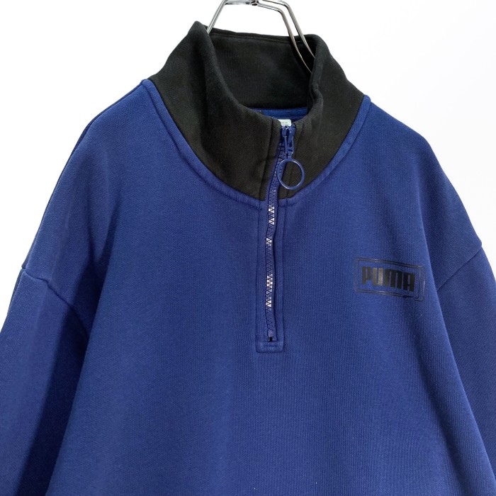 PUMA 90-00s half zip L/S design sweatshirt | Vintage.City 빈티지숍, 빈티지 코디 정보