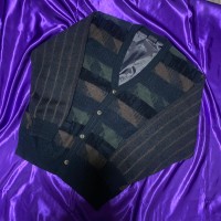 BON CiOVANE 3d Knit Acryl Cardigan | Vintage.City 古着屋、古着コーデ情報を発信