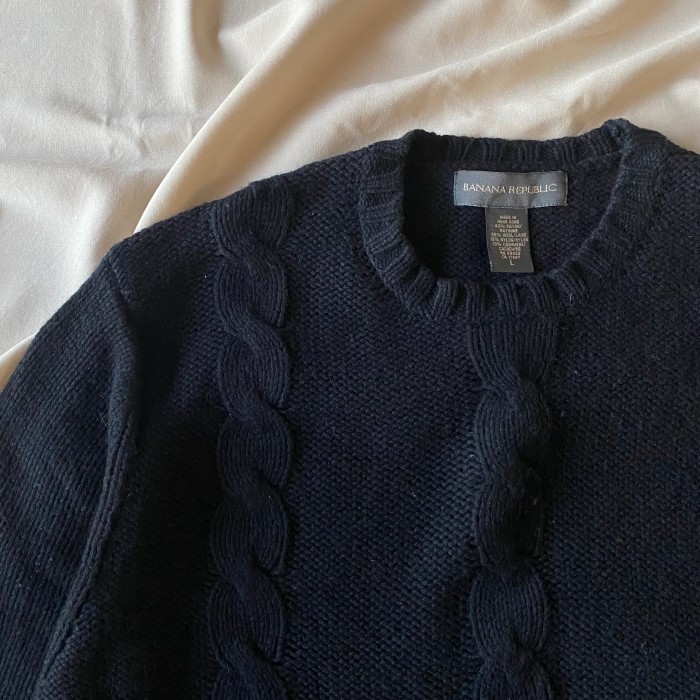 90s〜 / 《BANANA REPUBLIC》cashmere mix rayon×wool knit バナリパ カシミヤ ニット | Vintage.City 빈티지숍, 빈티지 코디 정보