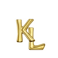 Karl Lagerfeld カールラガーフェルド ロゴブローチ KL ゴールド メッキ | Vintage.City 古着屋、古着コーデ情報を発信