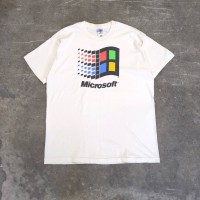 90s FRUIT OF THE LOOM Microsoft LOGO PRINT T-Shirt | Vintage.City 古着屋、古着コーデ情報を発信