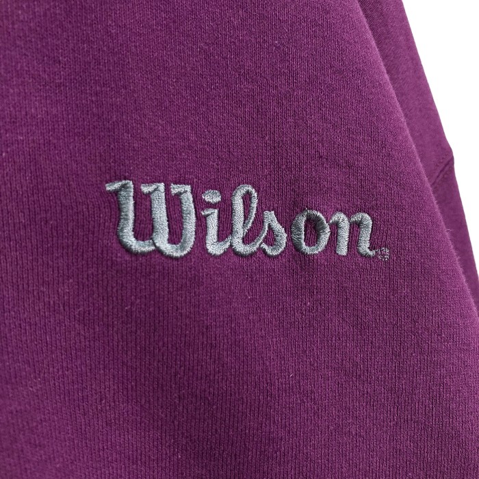90s Wilson bigsized logo embroidered sweatshirt | Vintage.City 빈티지숍, 빈티지 코디 정보