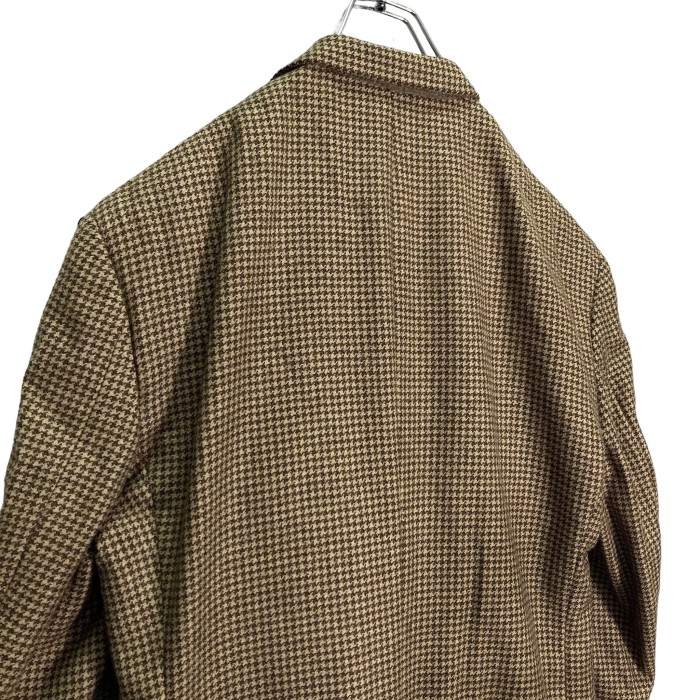 80-90s TOMMY HILFIGER brown Houndstooth tailored jacket | Vintage.City 古着屋、古着コーデ情報を発信