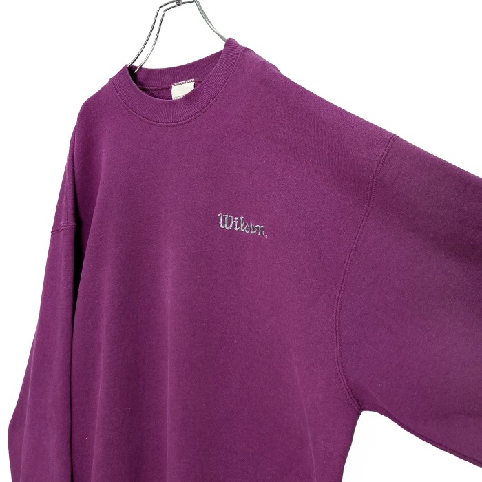 90s Wilson bigsized logo embroidered sweatshirt | Vintage.City 빈티지숍, 빈티지 코디 정보