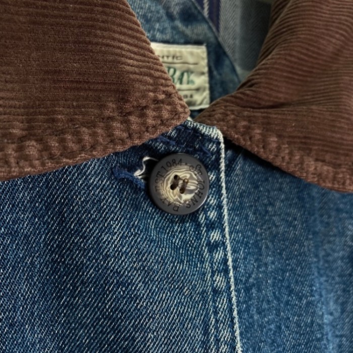 90s ST.JOHN'S BAY corduroy switching denim jacket | Vintage.City 古着屋、古着コーデ情報を発信