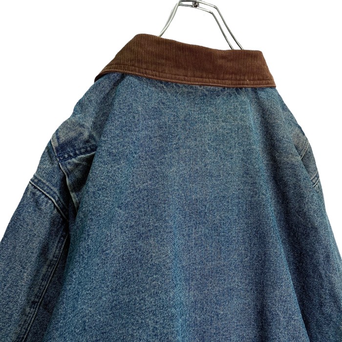 90s ST.JOHN'S BAY corduroy switching denim jacket | Vintage.City 古着屋、古着コーデ情報を発信