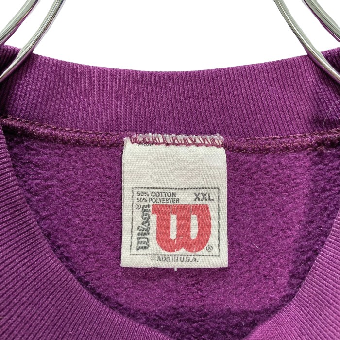 90s Wilson bigsized logo embroidered sweatshirt | Vintage.City 古着屋、古着コーデ情報を発信