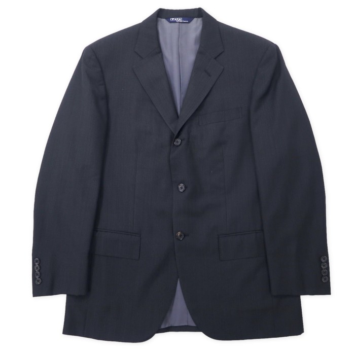 Polo by Ralph Lauren 3B スーツ セットアップ C96-W86-T175 AB6 ブラック ウール サスペンダーボタン 日本製 | Vintage.City 古着屋、古着コーデ情報を発信