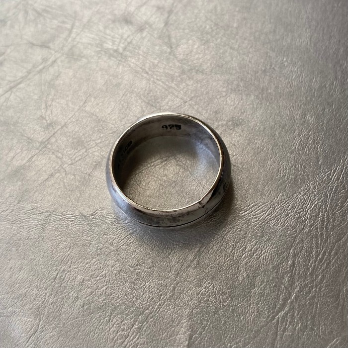 Vintage 80s USA Mexico silver 925 mode line mens ring アメリカ