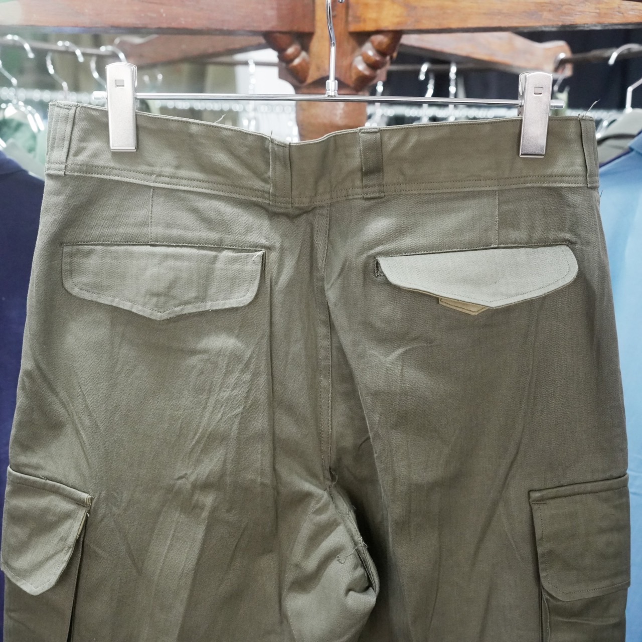 50〜60's French Military M-47 Cargo Pants Late Type Size 23