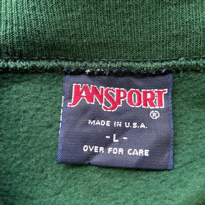 90年代 USA製 JANSPORT カレッジロゴ プリント スウェットシャツ