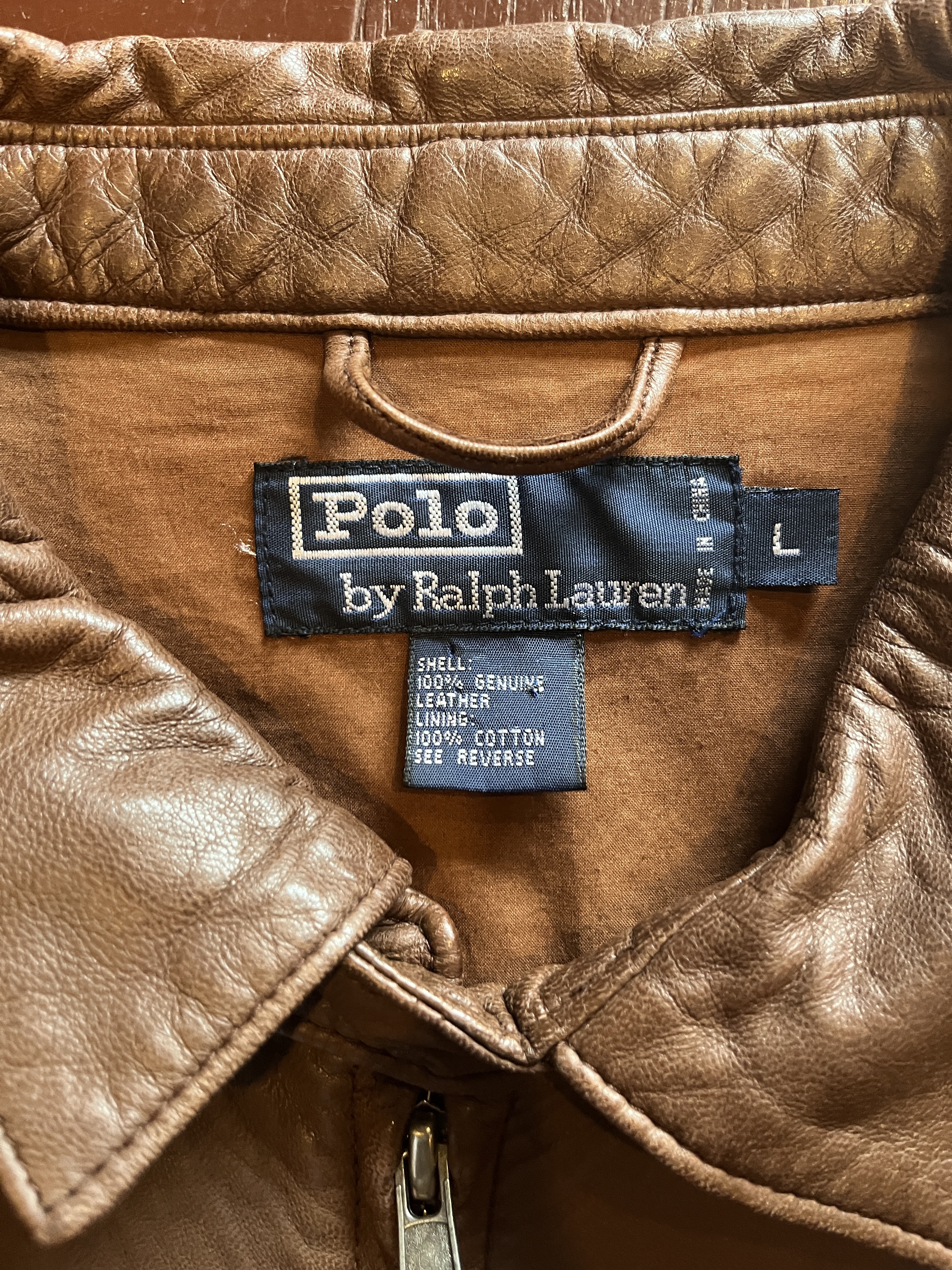 90's POLO by Ralph Lauren Leather JKT 本革 ポロ ラルフ レザー 